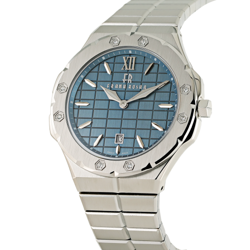 ساعة رجالية الماس ماركة فرانك روشا K1728S1