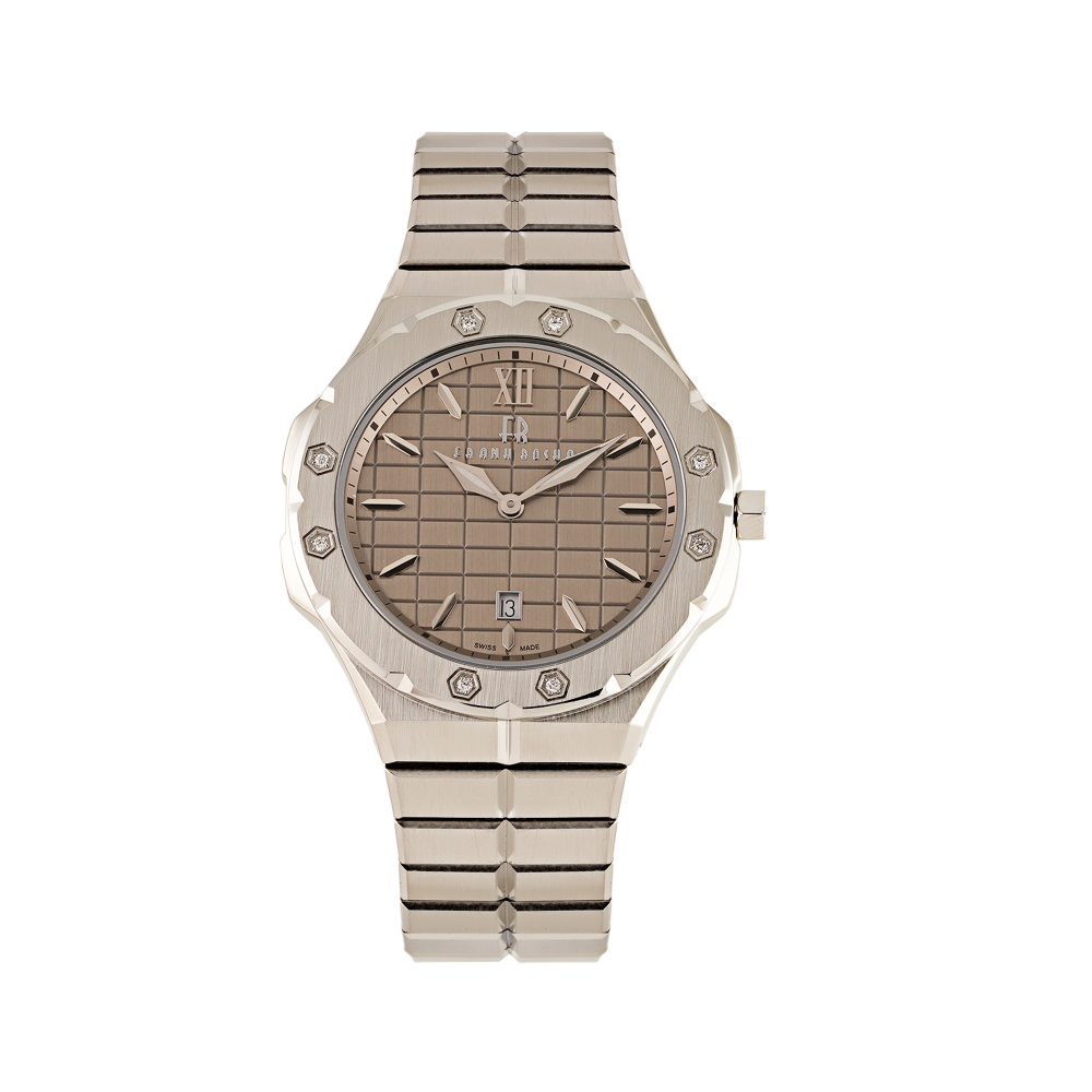 ساعة رجالية الماس ماركة فرانك روشا K1728S2
