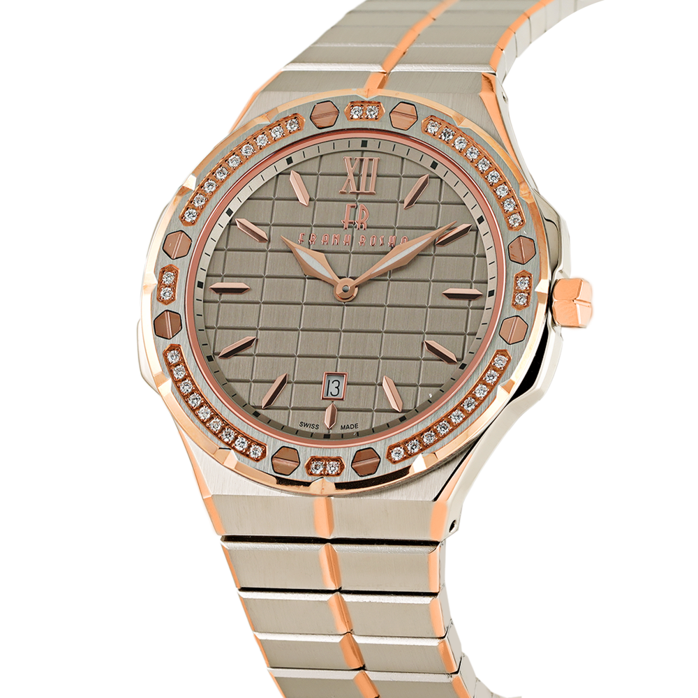 ساعة رجالية الماس ماركة فرانك روشا K1728Z1