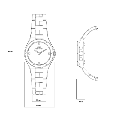  ساعة زركون نسائية ماركة جينوفسكي ZGE1799V02