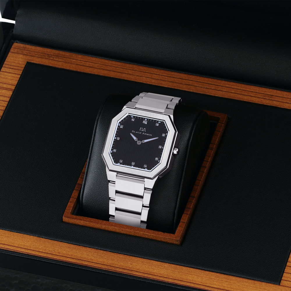 ساعة رجالية الماس ماركة بلاك آرمن K1798S01