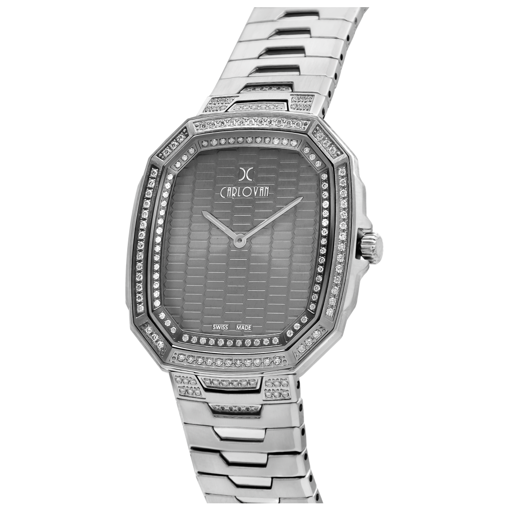ساعة رجالية الماس ماركة كارلوفان KCN1780S05