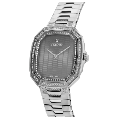 ساعة رجالية الماس ماركة كارلوفان KCN1780S05