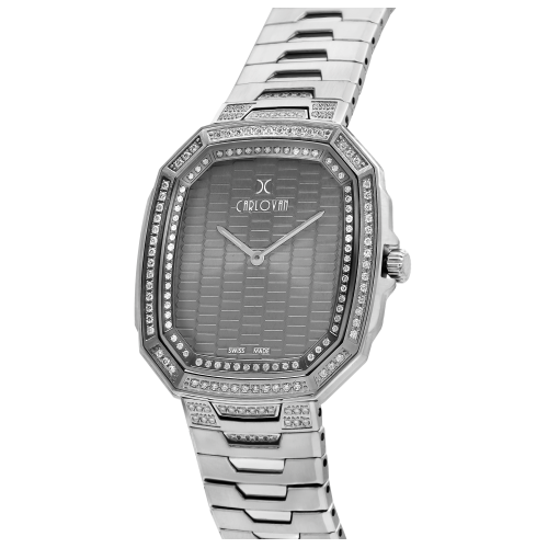 ساعة رجالية الماس ماركة كارلوفان KCN1780S05