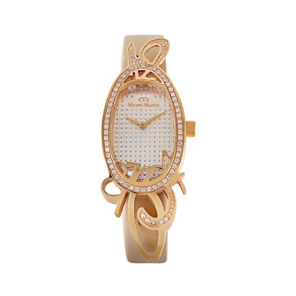 ساعة زركون نسائية ماركة ميشيل مارتن ZMM1068X04