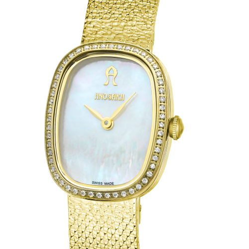 ساعة الماس نسائية ماركة أنوشكا K1774G1