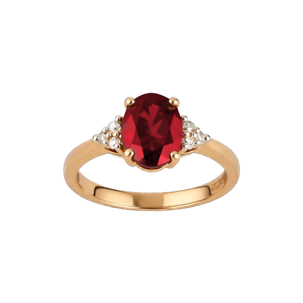 خاتم ذهب وألماس وأحجار من مجوهرات شارلي R0170SYVSH