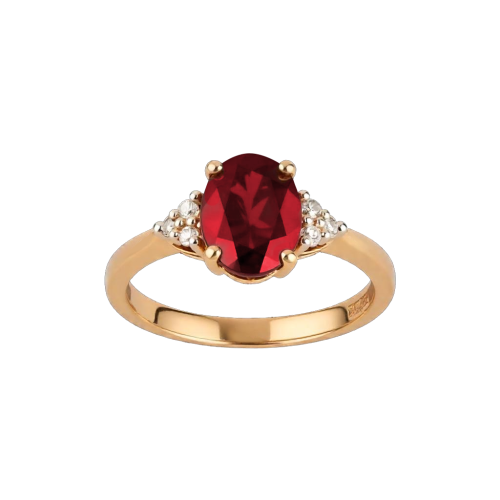 خاتم ذهب وألماس وأحجار من مجوهرات شارلي R0170SYVSH