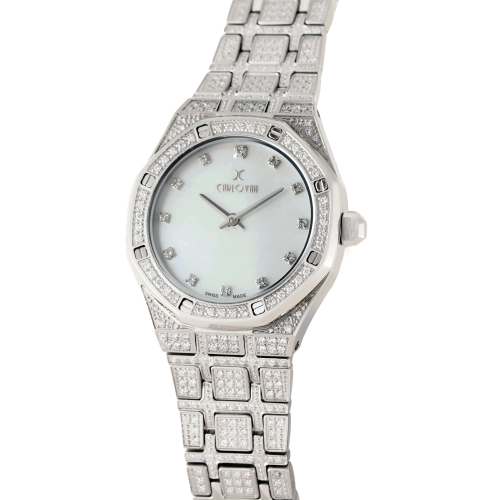 ساعة الماس نسائية ماركة كارلوفان K1750S4