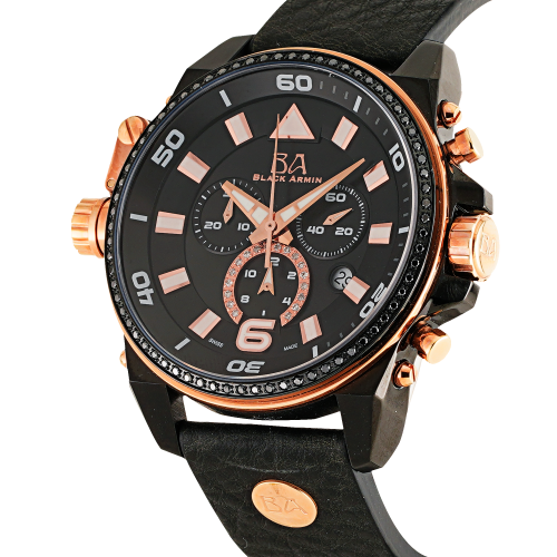 BLACK ARMIN Diamond Men's Watch 1359