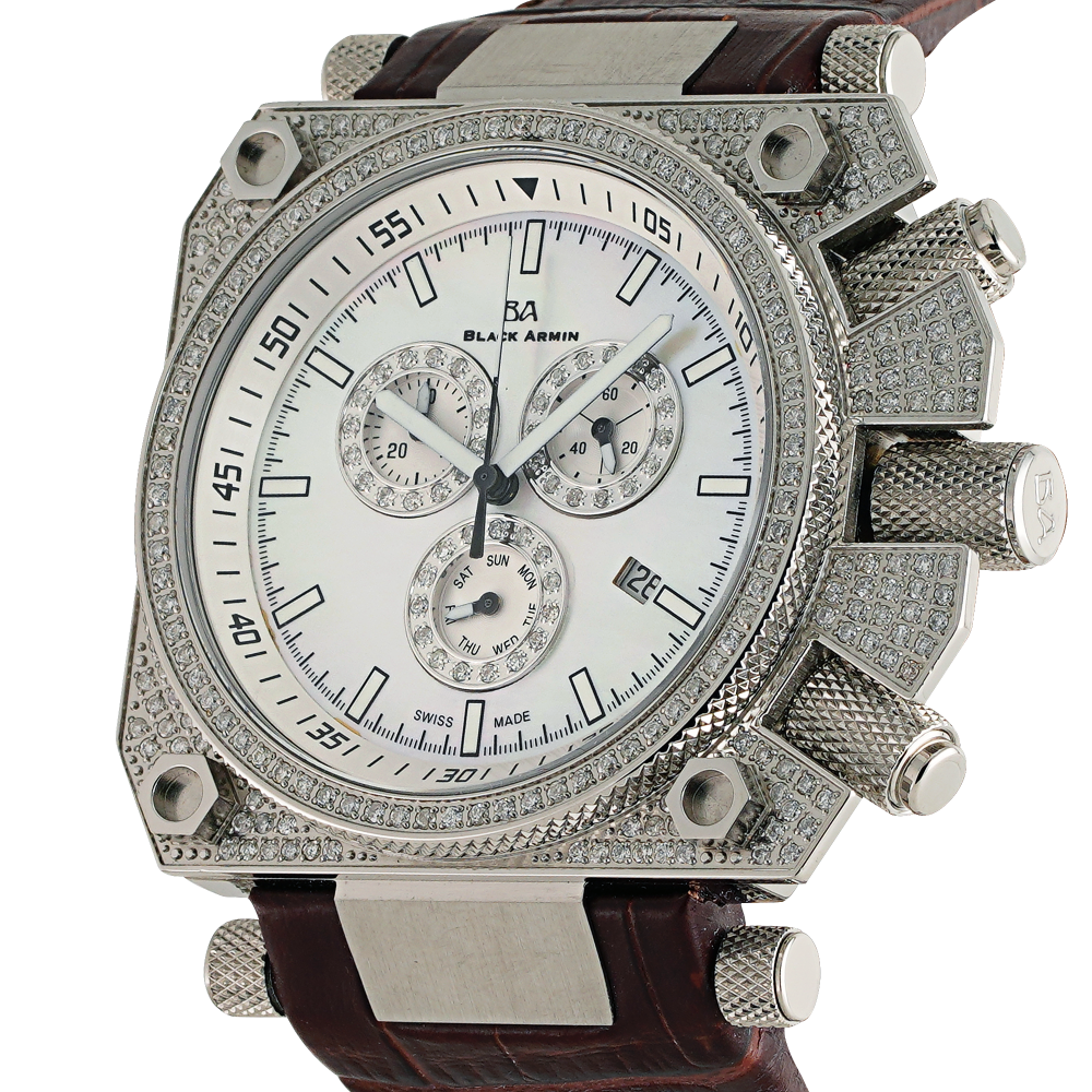 ساعة رجالية الماس ماركة بلاك آرمن K1567S1