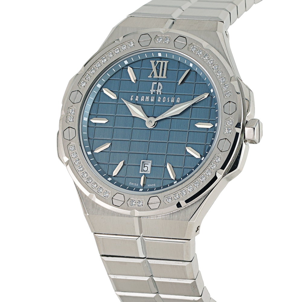ساعة رجالية الماس ماركة فرانك روشا K1728S4