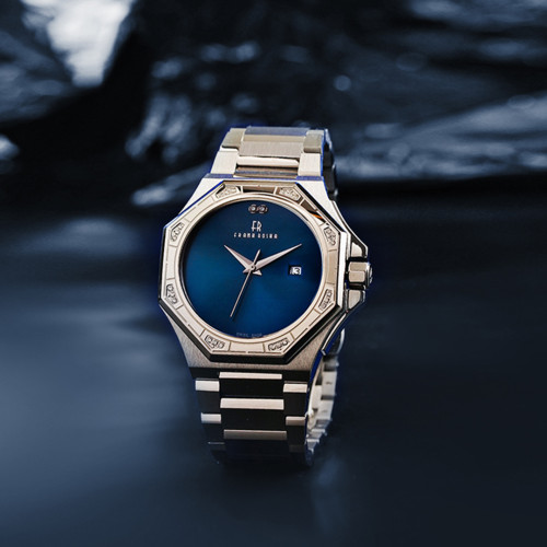  ساعة رجالية الماس ماركة فرانك روشا  K1703S1