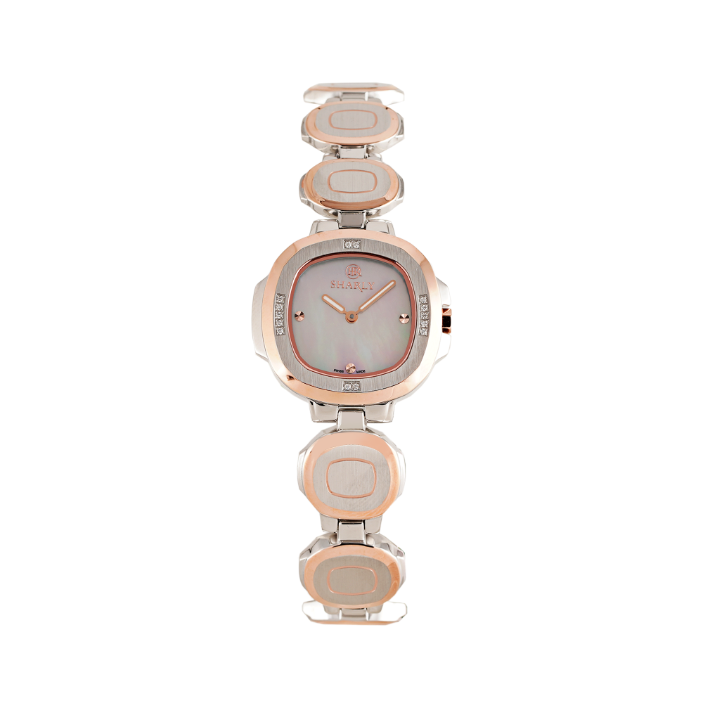 ساعة شارلي نسائية الماس KHR1756Z01 - تصميم فاخر مرصع بالألماس، زجاج مقاوم للخدوش