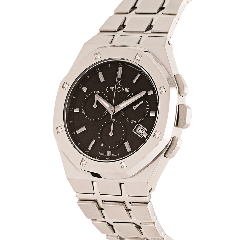  ساعة رجالية الماس ماركة كارلوفان K1684S1
